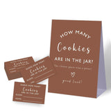 Guess How Many Cookies Baby Shower Game,Baby Shower Themes,Bridal Party Game,Neutral Gender Reveal Decorations,Wedding Party Decoration,Birthday Party Gift,1 Sign And 50 Guessing Cards Set-A25-6