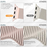 Original Stainless Steel Mesh Loop Compatible With Apple Watch Band 38Mm 40Mm 41Mm 42Mm 44Mm 45Mm 46Mm 49Mm Women Men, Magnetic Clasp Replacement Strap For Iwatch Series Ultra Se 10 9 8 7 6 5 4 3 2 1
