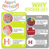 Pre Strung Happy Birthday Banner, Felt Ball Garland Happy Birthday Garland, Macaron Birth Day Decor Party Favor, Macaron String Balls, Resuable Felt Banner