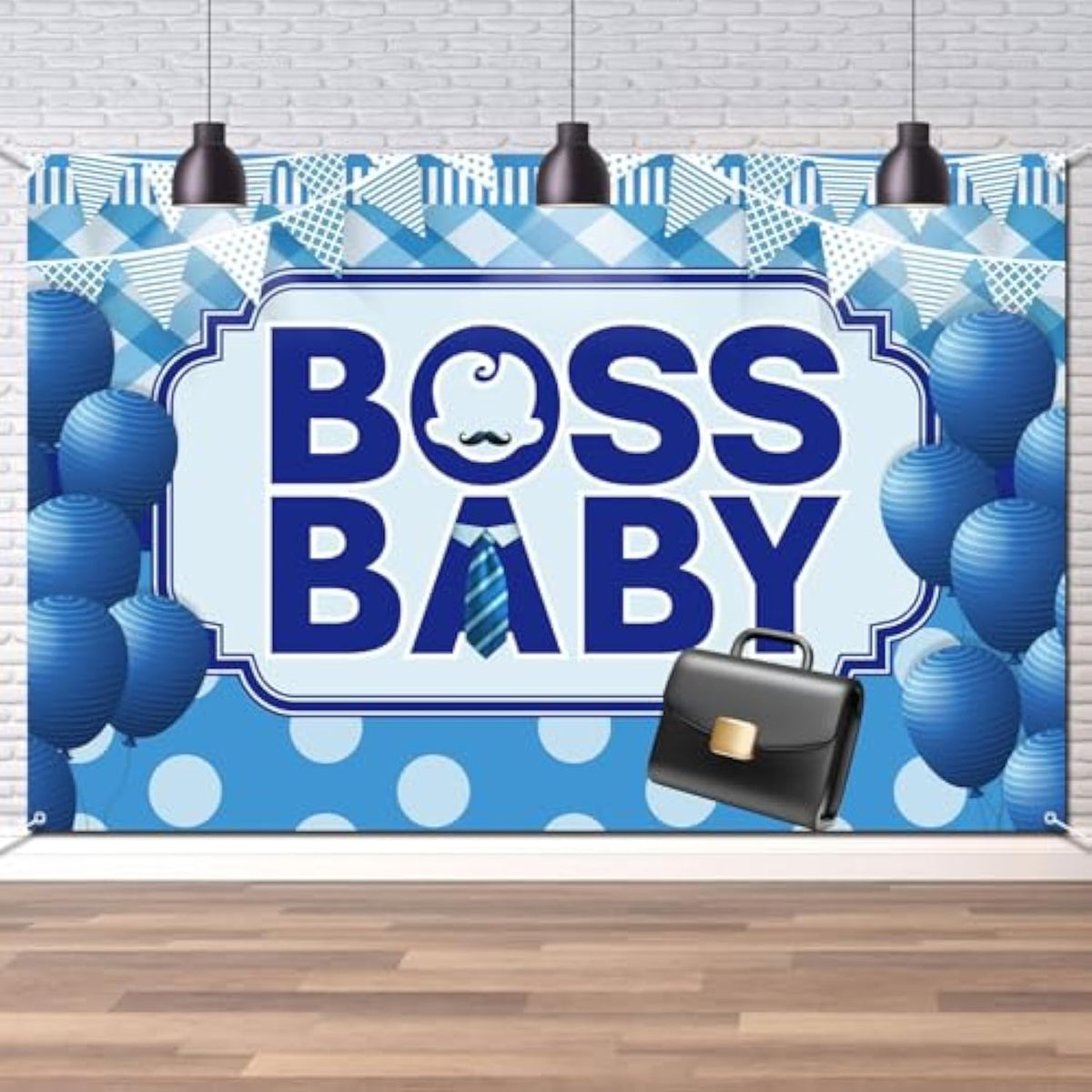 Welcome Baby Boy Backdrop 6×4Ft Gender Reveal Party Banner