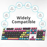 Pudding Keycaps 60 Percent, 120 Dye-Sublimation Keycaps Set, Asa Profile Custo