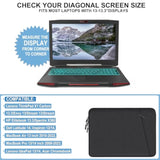 Laptop Sleeve Case 13.3 Inch, Shockproof Protective Computer Cover With Accessories Pocket, Portable Laptop Bag Compatible With Macbook Air/Pro 13-13.3 Inch, Compatible For Macbook Pro 14 Inch, Black