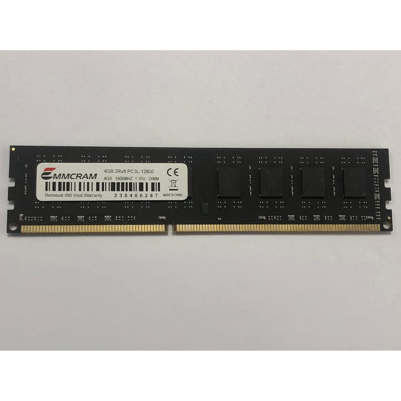 4Gb Ddr3L Desktop Ram Pc3L-12800U 1600 Udimm 2Rx8 1.35V Non-Ecc Unbuffered 240