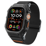Spigen Lite Fit Pro Designed for Apple Watch Ultra 2/1 Band 49mm Durable TPU Cover with Lightweight Fabric Strap - Matte Black