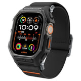 Spigen Lite Fit Pro Designed for Apple Watch Ultra 2/1 Band 49mm Durable TPU Cover with Lightweight Fabric Strap - Matte Black