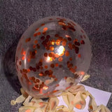 Orange Metallic Foil Confetti 8000 Pcs Shiny Round Table Confetti For Fill Balloon Wedding Graduation Party Decorations,60G Of Pack