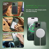 Magnetic Translucent Matte Case for iPhone 14 Pro 6.1" - Compatible with Magsafe - Forest Green