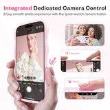 Magnetic for iPhone 17 Pro Case, [Full Camera Protection] [Compatible with MagSafe] Curly Wavy Frame Gradient Sparkly Glitter Women Girls Phone Cover
