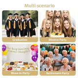 Pre Strung The Beginning Of A New Chapter Banner, Divorce Party Decorations For Women, Champagne Gold Party Sign, Happy Retirement Supplies, Graduation Sign 2025 Banner - No Diy