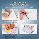 Laptop Skin Sticker Decal 15-15.6 Inches, Universal Reusable Vinyl Sticker For 12.1 13 13.3 14 15.4 Inches Netbook/Notebook Pc, Waterproof & Scratch-Resistant (Birds, Pink Flowers)