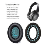 Bose Headphones Replacement Ear Pads For Quietcomfort Qc35/35Ii/25/2/15 Ear Cushions For Qc35 Qc35Ii Qc25 Qc2 Qc15 Ae2 Ae2I Ae2W Sound True & Soundlink (Around-Ear Series Only) Protein Leather