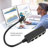 Rj45 Ethernet Splitter Cable, 8 Pin Rj45 1 Male To 4 X Female Port Lan Etherne