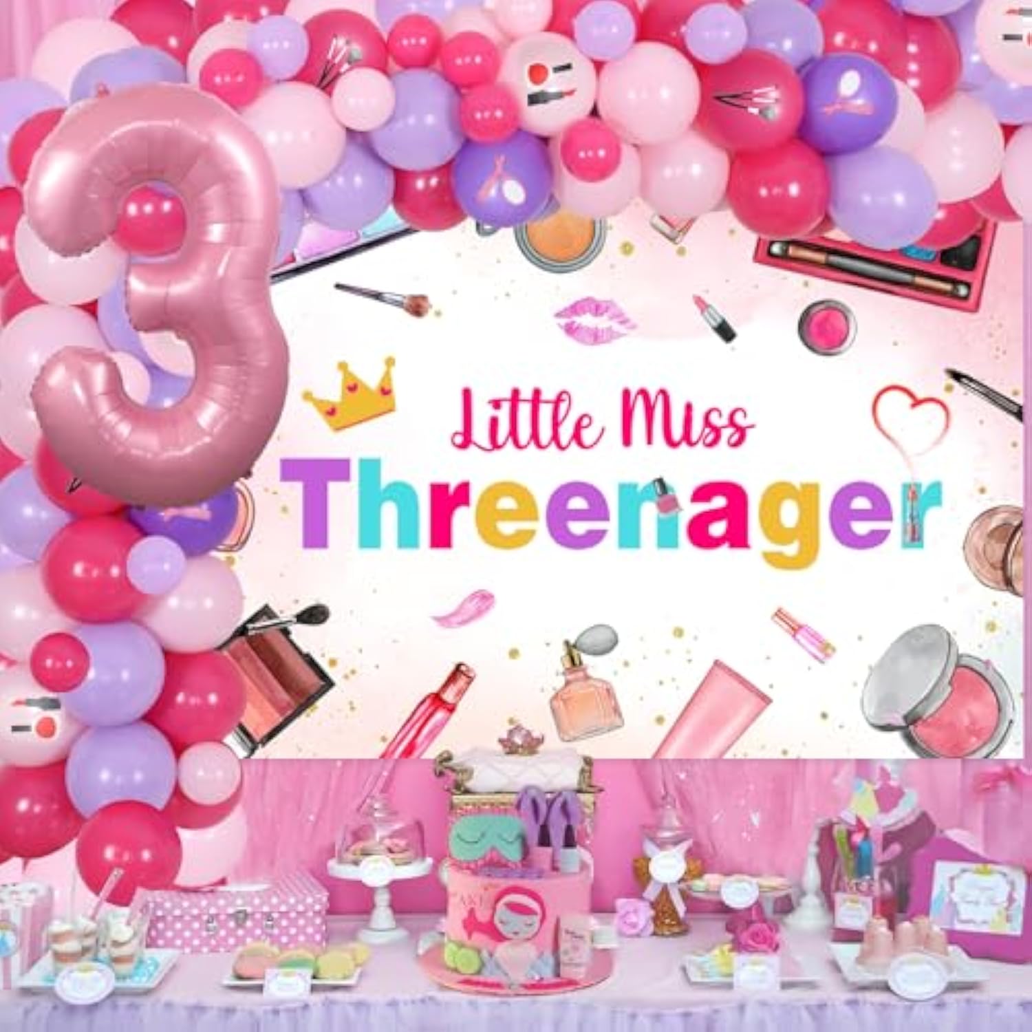Little Miss Threenager Birthday Decorations, 3Rd Birthday Decorations