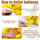 6-Pack Gold Champion Trophy Foil Balloons – First Prize Balloons for Sports, Birthday & Game Parties