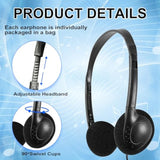 10 Packs School Headphones Bulk For Classroom Students Kids Children Toddler B