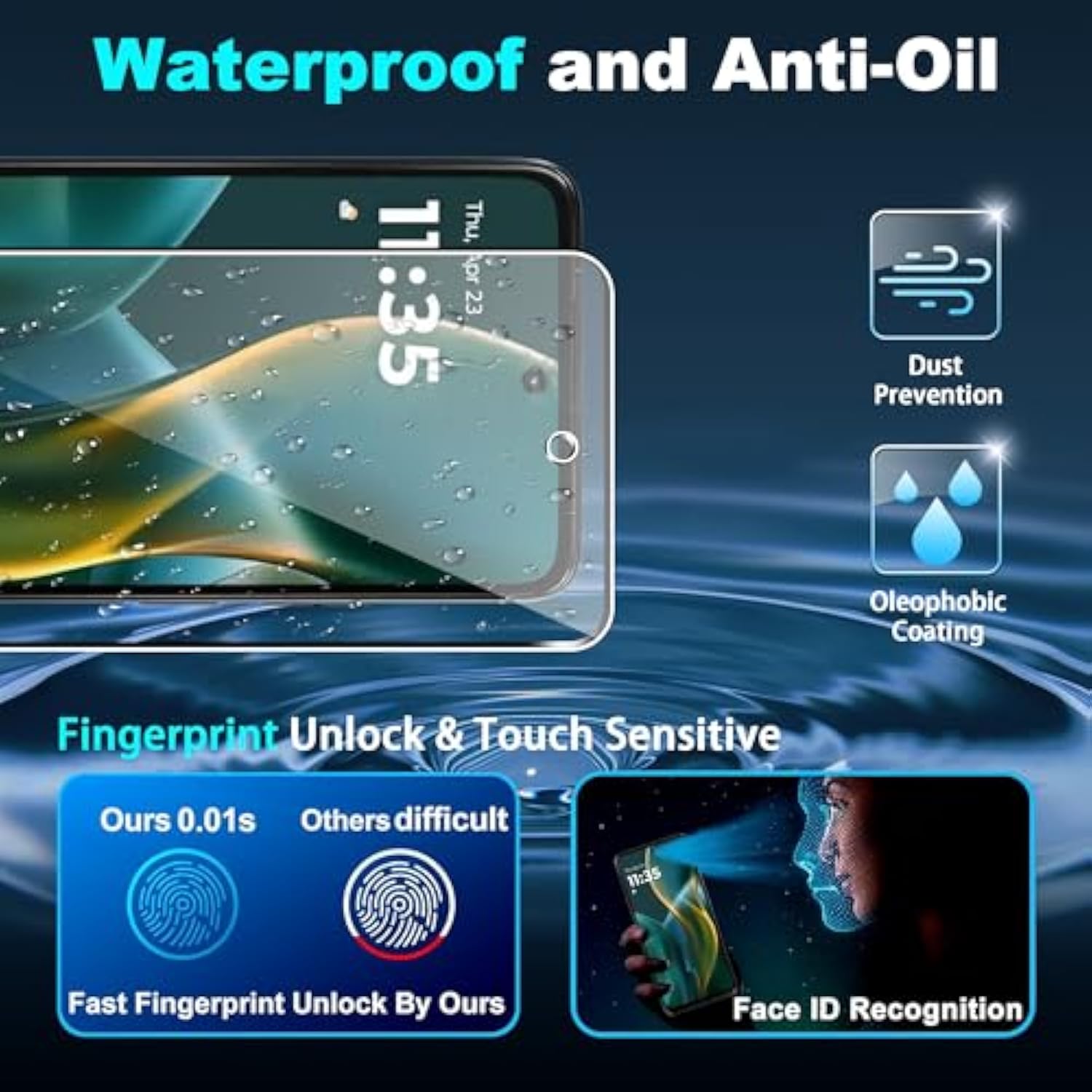 (3 Pack) Designed For Motorola Moto G (2025)/Moto G Power (2025)/Moto G Play 2025 Screen Protector,Tempered Glass Flim,Anti-Scratch,Bubble Free,Case Friendly