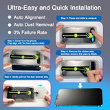 2 Pack Matte Privacy Screen Protector For Iphone 13/13 Pro/14 6.1", [Auto-Dust Removal And Auto-Alignment] Anti-Spy Anti-Glare Anti-Fingerprint Tempered Glass Film, Smooth & Sensitive Touch