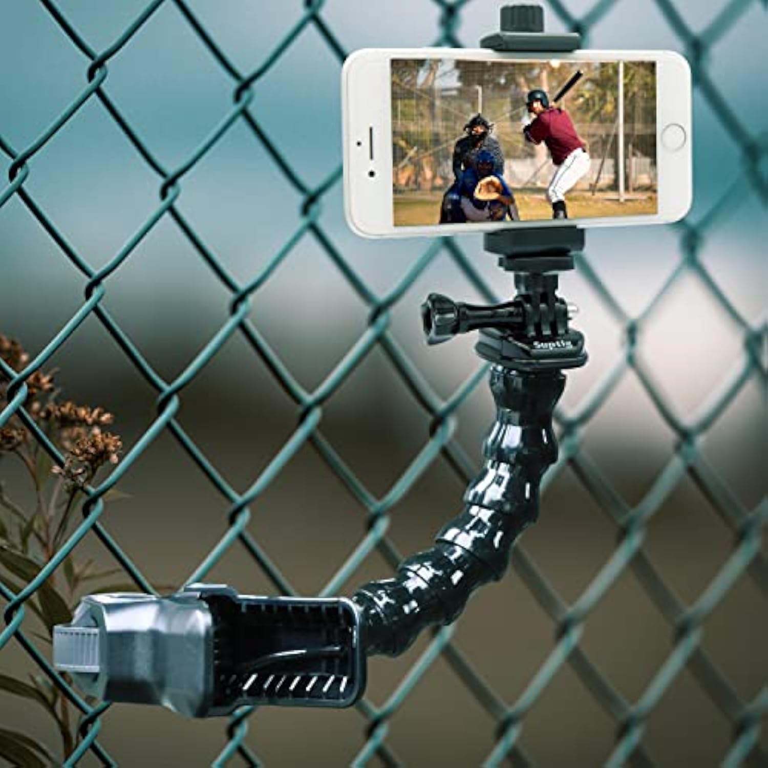 Phone Holder Desk Gooseneck Mount, Cell Phone Clamp Clip For Pole, Mount Stand, Compatible For Iphone 16 Plus Iphone 15 Pro 14 Plus Xs Max Xr X 8 7 6 6S Plus And Other 4-7'' Device