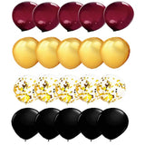 Graduation Decorations Maroon Gold 2025/Burgundy Graduation Party Decorations Burgundy Black Gold Balloons Fsu/Class Of 2025/Wizard Party/Birthday