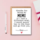 Grandma Mimi Mothers Day Card Funny Birthday Card For Grandmother Granny Nana Birthday Greeting Card For Mimi Grandma Gigi Thank You Grandma Card Hilarious Greeting Cards With Envelopes 5X7 For Mimi