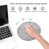 Round Mouse Pad And Coasters Set, Wood Grain Pattern Design Mouse Pad, Non-Slip Rubber Base Mouse Pads For Laptop And Computer, Cute Design Desk Accessories