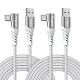 Usb C To Usb A Cable 2 Pack 10Ft Long Braided 3A Fast Charging Type C Charger