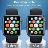 6-Pack Clear TPU Screen Protector for Apple Watch SE 4-6 40mm Bubble Free