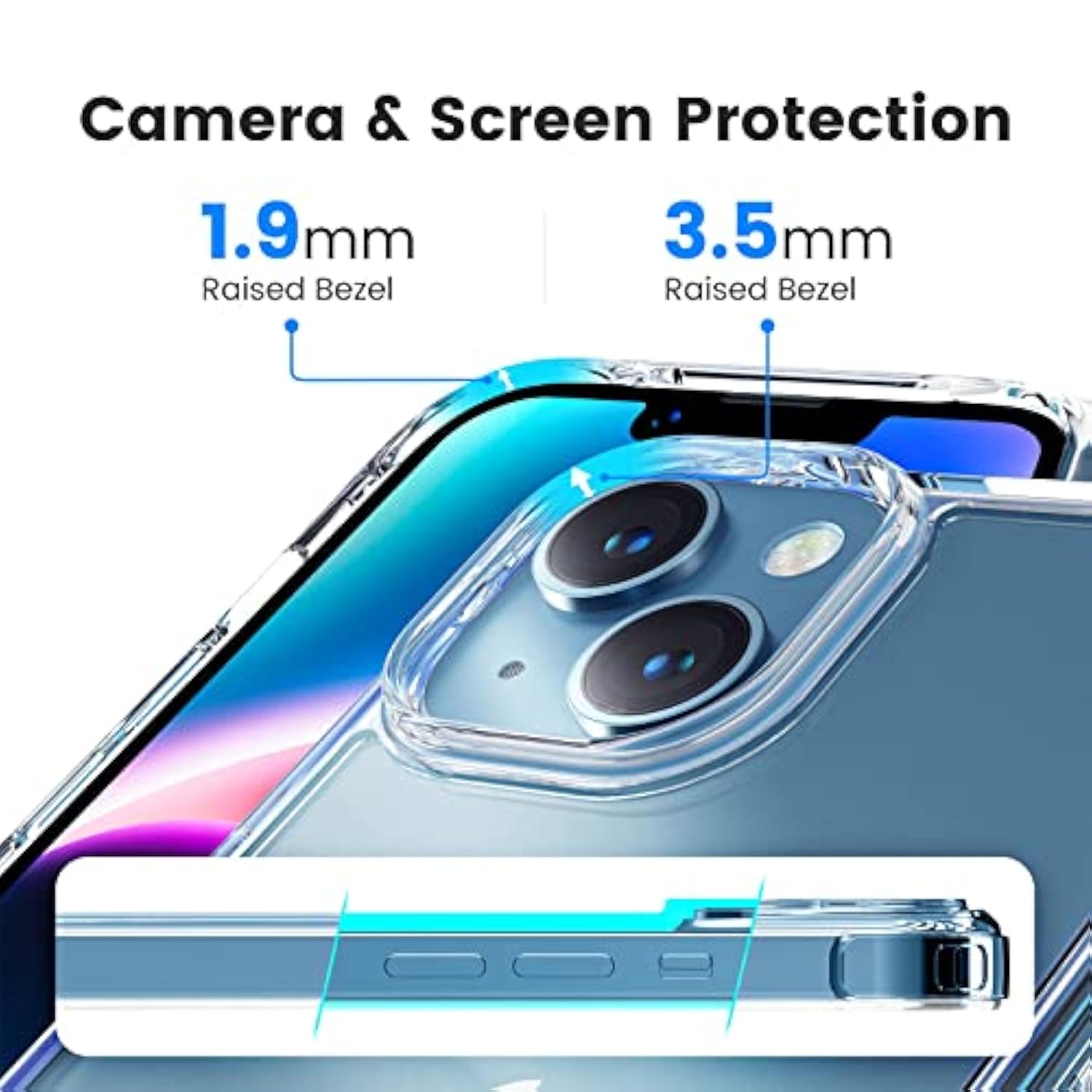 Iphone 14 Transparent Bumpers Case