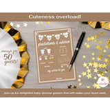Baby Shower Games For Girl Or Boy, 50 Pcs Predictions & Advice Game, Fun Activity Cards, Gender Neutral, Baby Shower Ideas