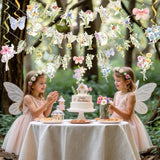 Wildflower Theme Banner,Baby In Bloom Floral Banners With Spiral,Flower Birthday Party Decorations For Girls Women.