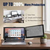 Laptop Screen Extender, 14" 1080P Fhd Ips Laptop Monitor Extender For Home Office, Dual Travel Monitor For Laptops 13-17.3", Usb-C Hdmi Plug-Play For Macos Windows Ps Switch Xbox Phone Pad