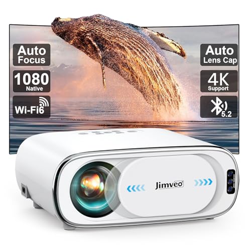 [Ai Auto Focus/Auto Lens Cap] Outdoor-Projector-4K With Wifi 6 And Bluetooth: 1500 Ansi Portable Projector With Auto 6D Keystone & Zoom, Native 1080P Movie Proyector 2026 Upgraded