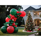 145 Pc Red Balloons (5", 10", 12", 18") Latex Arch Kit for Wedding/Party Decor