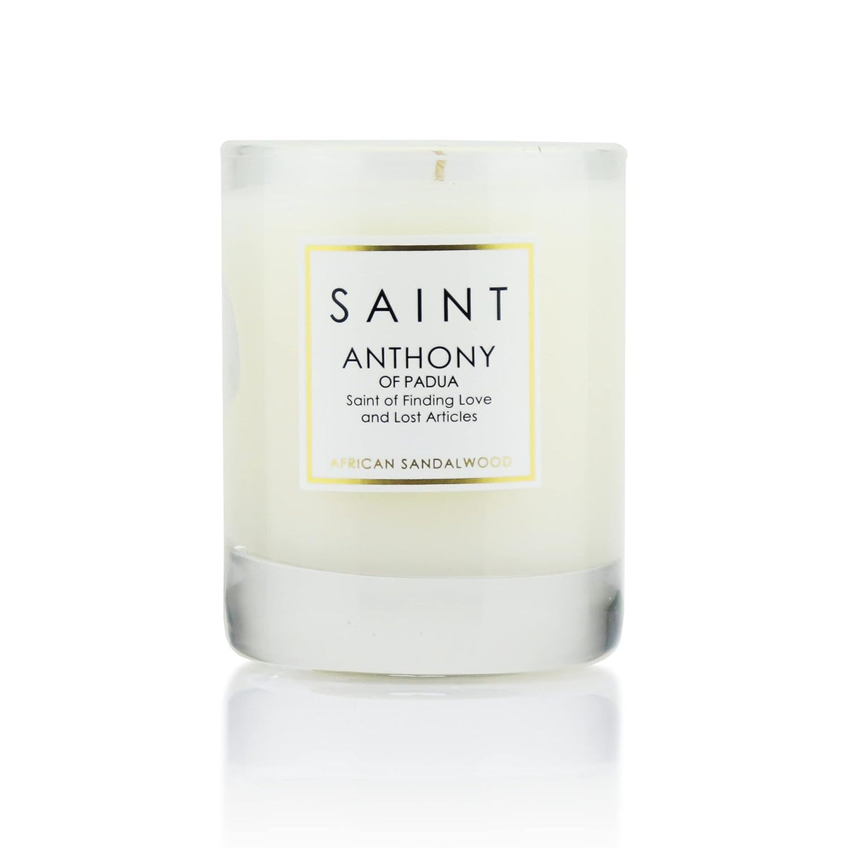 Anthony Of Padua Scented Votive Candle With Prayer And Prayer Coin, Of Finding Love And Lost Articles, Soy Coconut Aromatherapy Candle With 15 Hour Burn Time