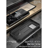 Revolution Series Designed For Oneplus 10T Case, Full-Body Rugged Dual-Layer Shockproof Protective Cover With Kickstand And Built-In-Screen Protector, Black