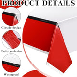 3Pcs Large Cartoon Themed Table Cloth Waterproof Plastic Table Covers 54 X 108 Inch White And Red Table Decorations For Kids Birthday Baby Shower
