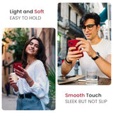 Case, Silicone Upgraded [Camera Protection] Phone Case With [2 Screen Protectors], Soft Anti-Scratch Microfiber Lining Inside, 6.1 Inch, Deep Red