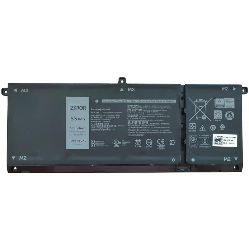 H5Ckd 53Wh Battery Replacement For Dell Latitude 3410 3510 Vostro 5300 5301 54