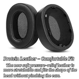 Wh-1000Xm5 Ear Pads- Replacement Earpads Ear Cushion Compatible With Sony Wh-1000Xm5 Headphones Protein Leather Ear Cups/Earmuffs/Cover. (Black)