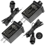 2Pack 12V 1A Replacement Yard Inflatable Adapters Class 2 Power Supply With 2 10Ft Extension Cords Transformer Us Plug F