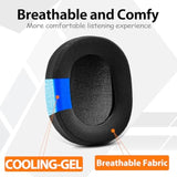 Ath M70X Ear Pads - Replacement Ear Cushion Compatible With Ath-M70X Headphones I Thicker Memory Foam (Cooling Gel Fabric)