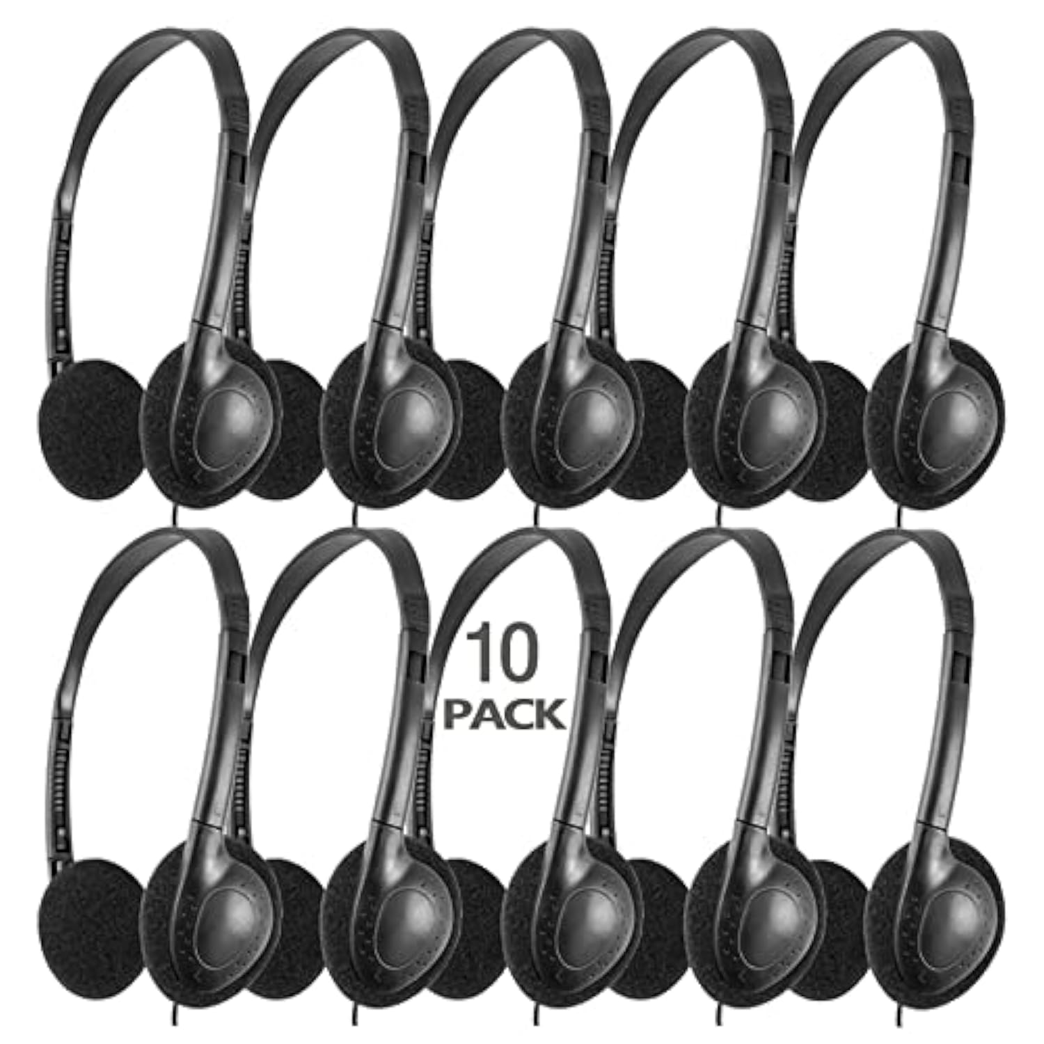 10 Packs School Headphones Bulk For Classroom Students Kids Children Toddler B