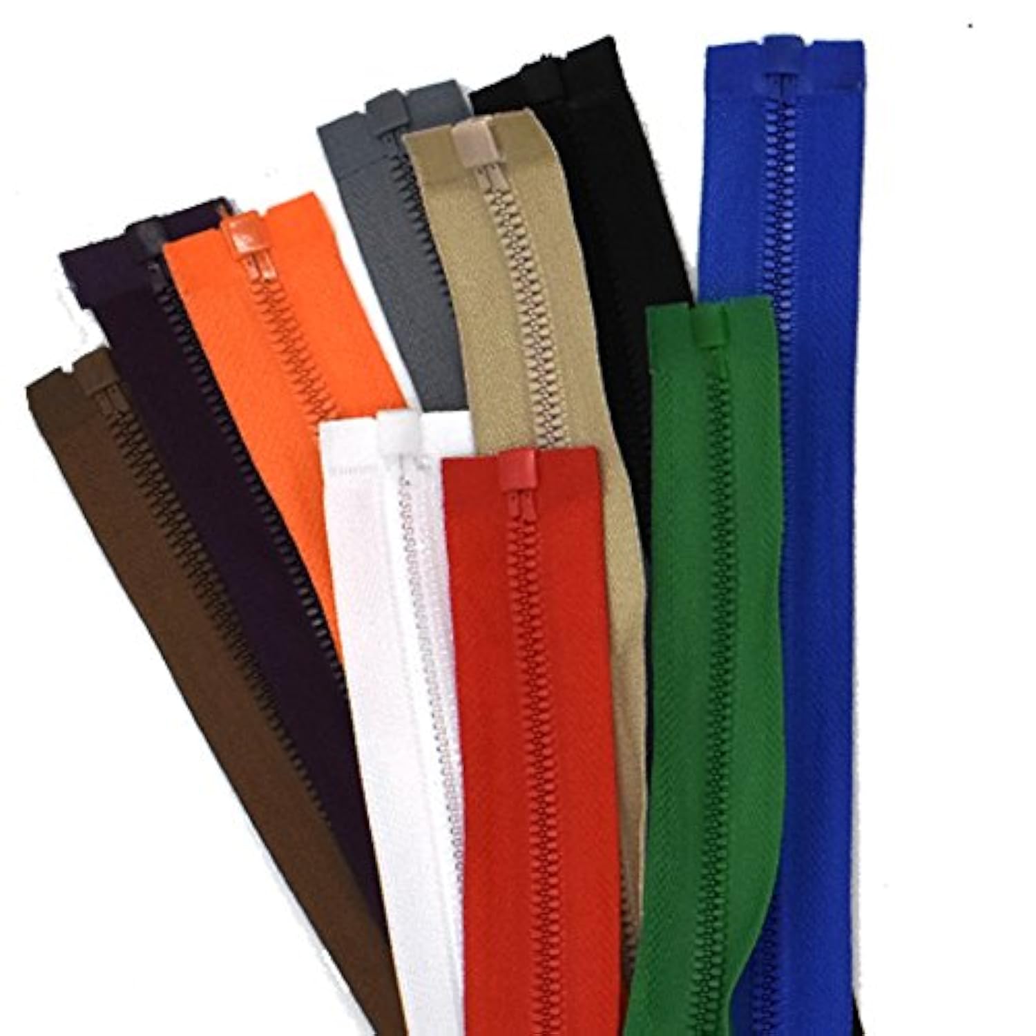 10Pcs 28 Inch Vislon Sport Separating Zipper For Sewing Coats Jacket Z