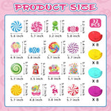 Candyland Party Decorations - 32 Pcs Candy Hanging Swirls