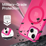 For Iphone 13 Mini Phone Case, Iphone 13 Mini Case [Compatible With Magsafe] Translucent Matte Magnetic Slim Thin Shockproof Women Men Protective Cases Cover 5.4" 2021, Hot Pink