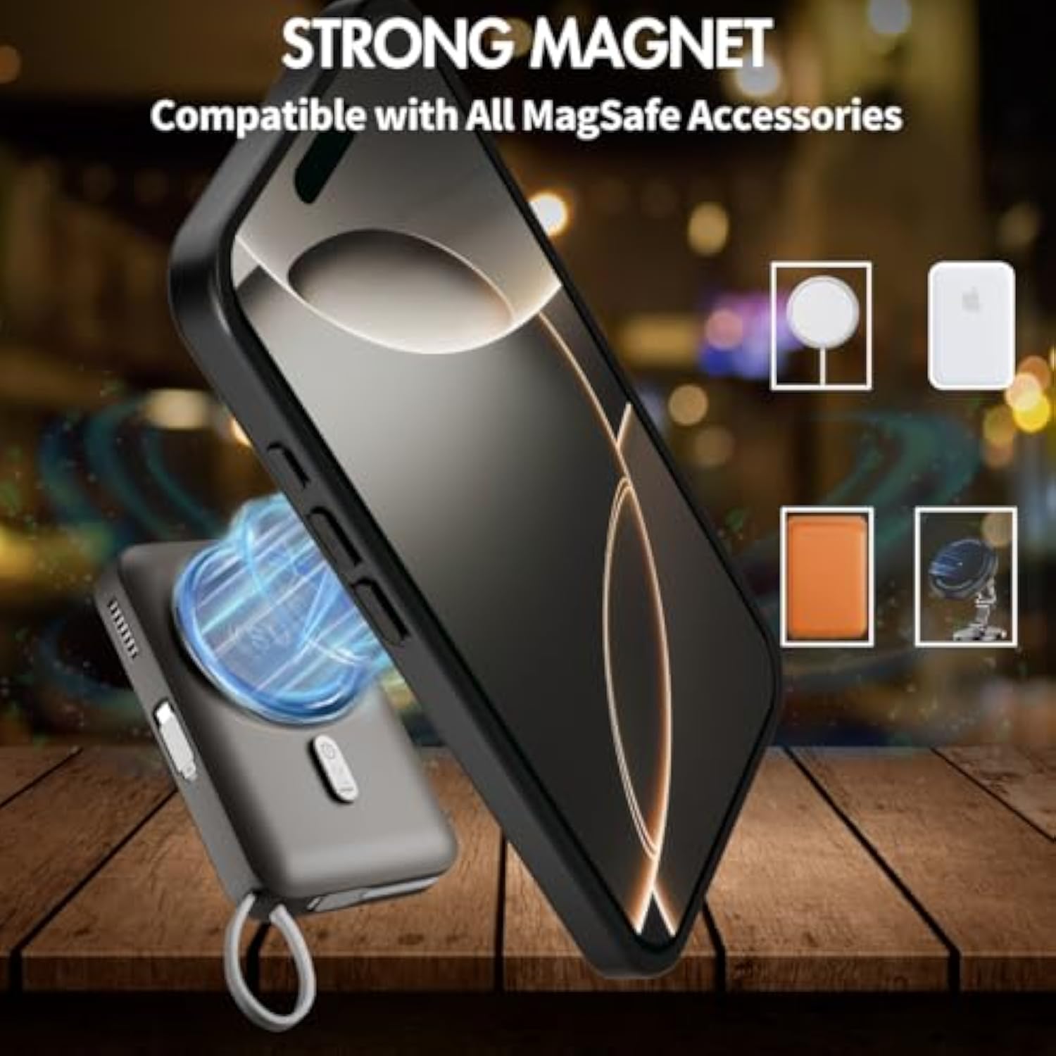 Su - Iphone 16 Pro Max Magnetic Vegan Leather Case - Su.Shield Slim & Protective Design, Compatible With Magsafe, Wireless Charging - Tan Brown, Case For Iphone 16 Pro Max (6.9")