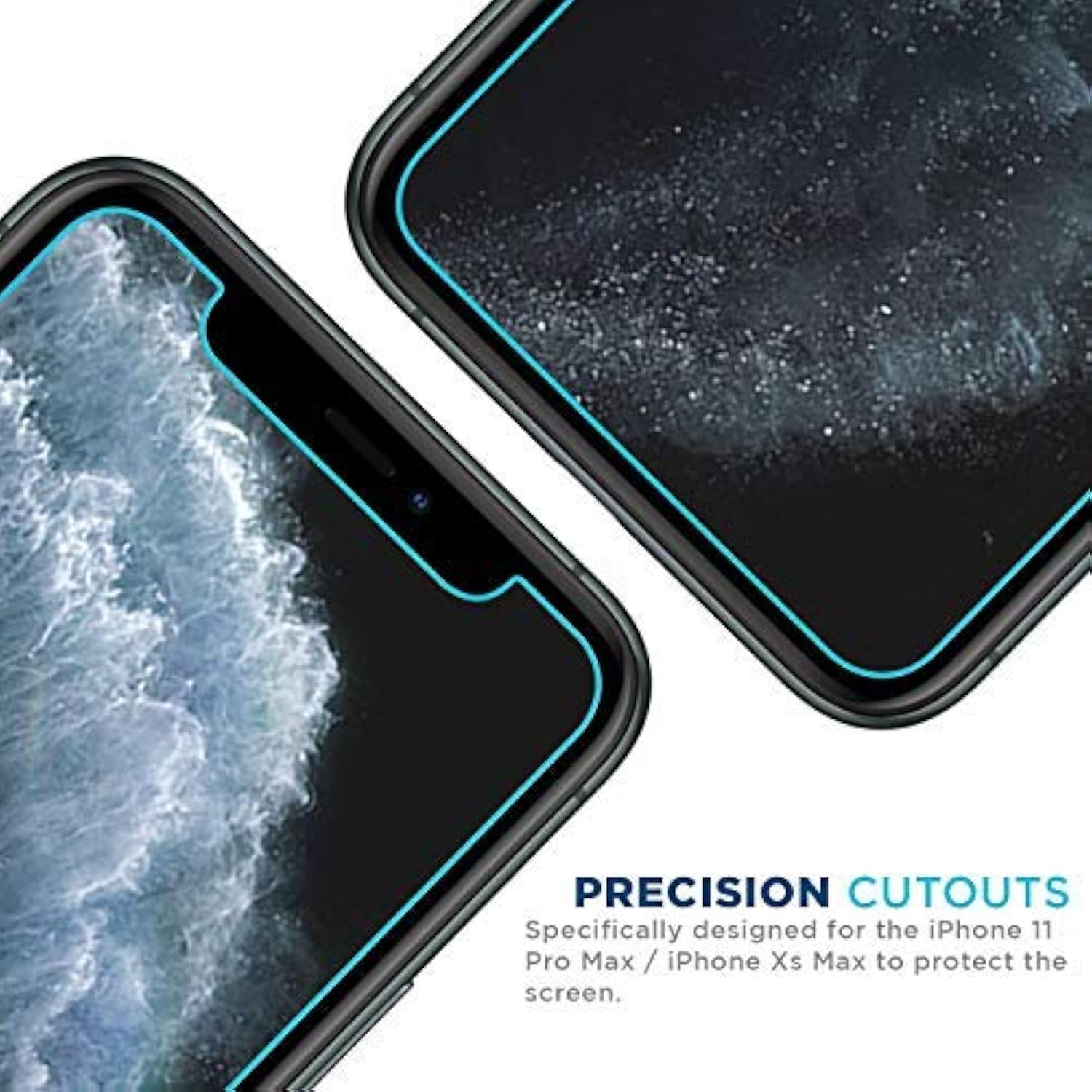 Tech Armor HD Clear Film Screen Protector Designed for Apple iPhone 11 Pro Max, XS Max 6.5 Inch 4 Pack 2019