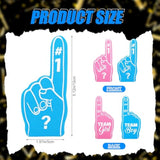 24 Pack Baby Gender Reveal Decorations Team Boy Or Girl Mini Foam Fingers Gender Reveal Games Ideas Cupcake Toppers For Baby Shower Party Favors Supplies