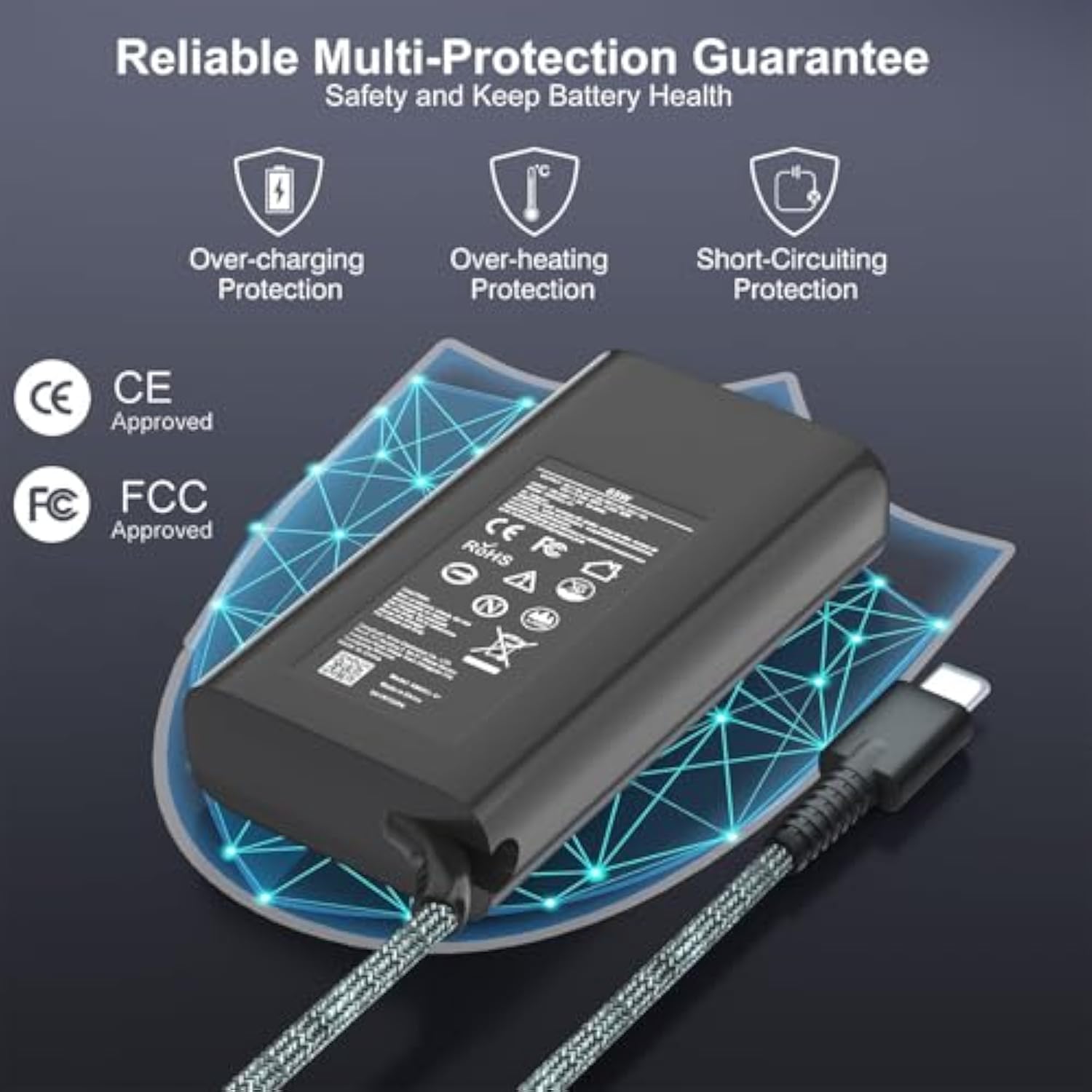 New Slim Hp 65W Usb C Laptop Charger Power Adapter Compatible With Hp Spectre