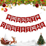 Merry Christmas Banner - Fireplace & Wall Decor, Indoor Christmas Decorations